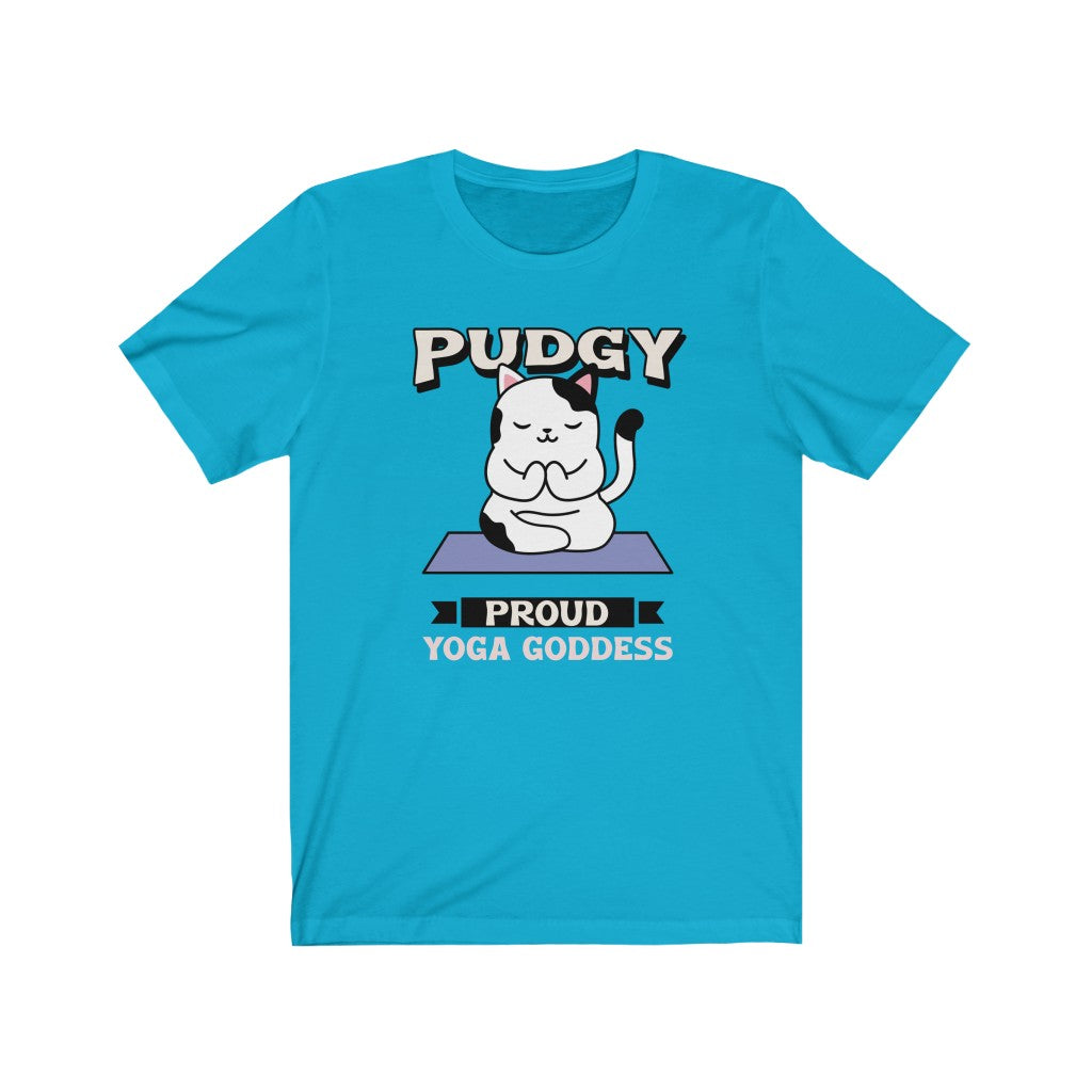 Pudgy Proud Yoga Goddess Unisex Jersey Short Sleeve Tee