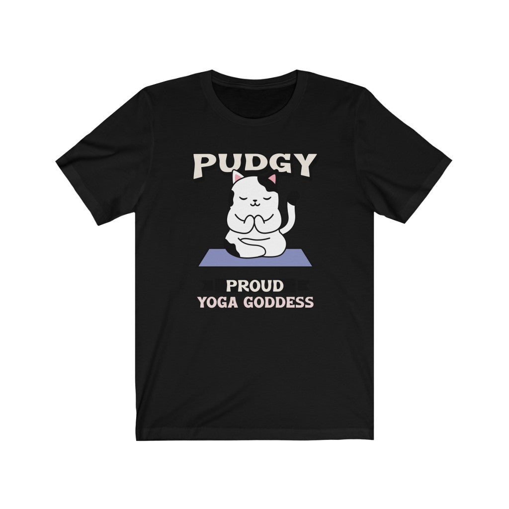 Pudgy Proud Yoga Goddess Unisex Jersey Short Sleeve Tee