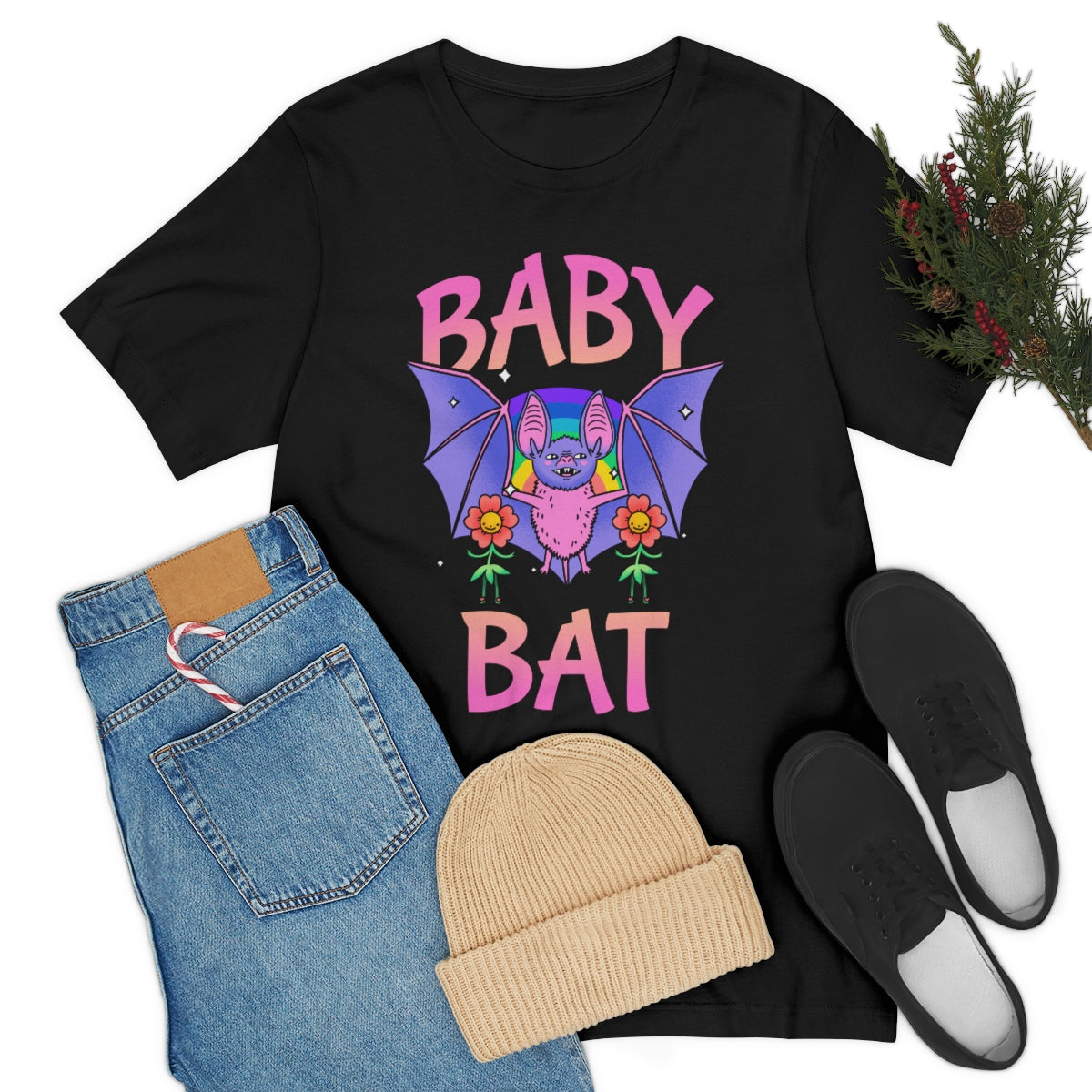 Baby Bat Unisex Jersey Short Sleeve Tee Shirt
