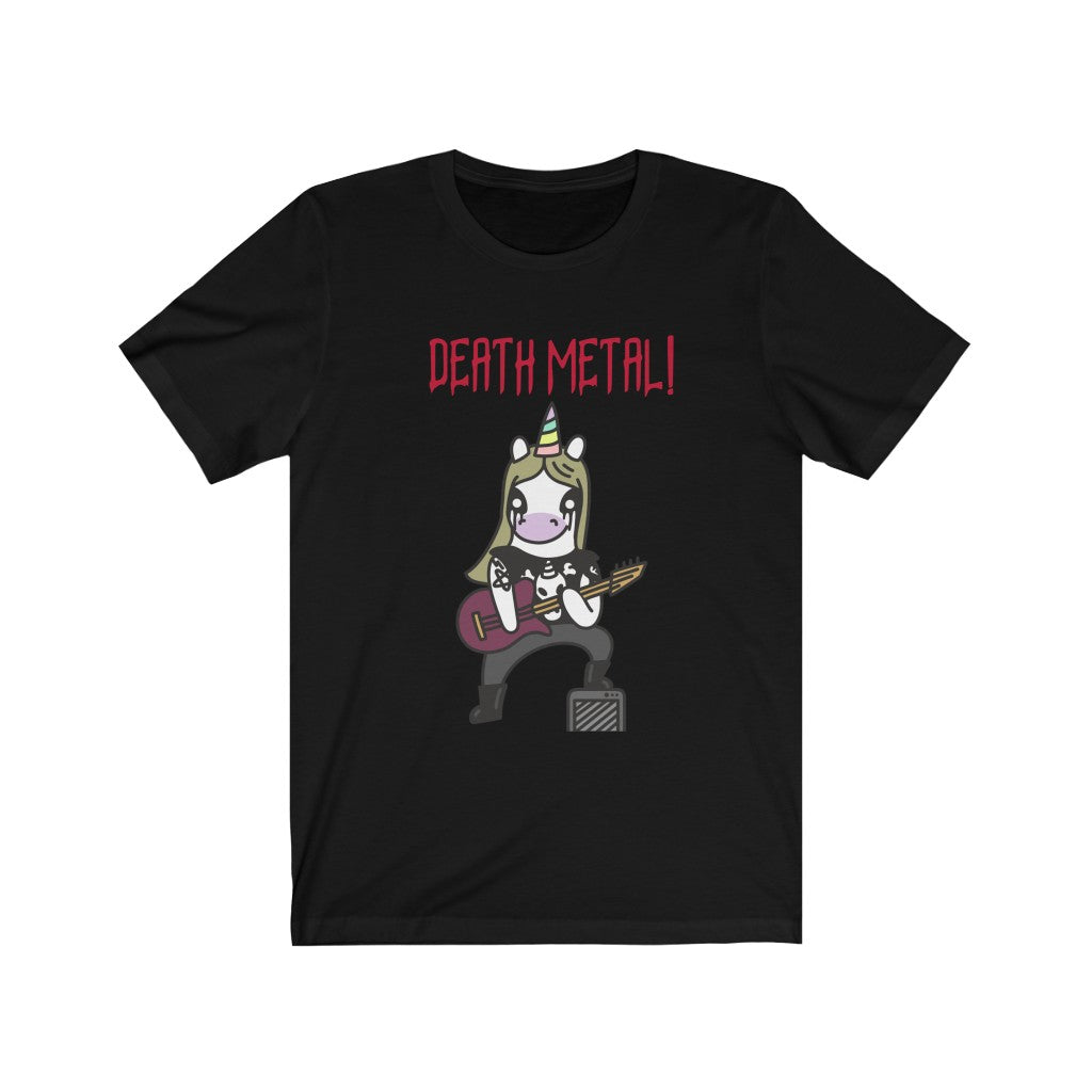 Death Metal Unicorn Unisex Jersey Short Sleeve Tee