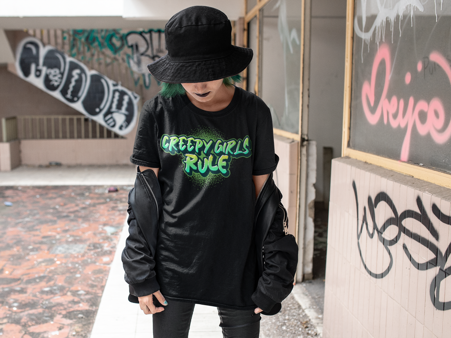 Creepy Girls Rule Unisex Jersey Short Sleeve Tee